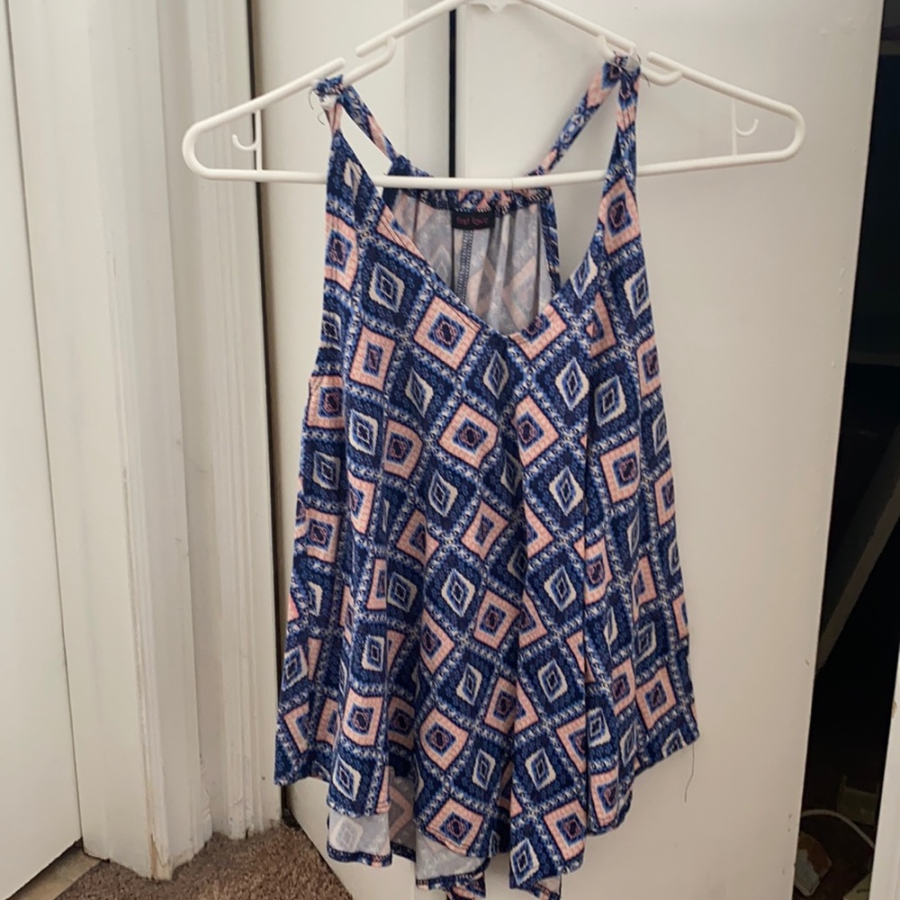 First Love size small patterned blue, white and pink